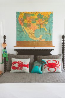 Карта на главата на леглото