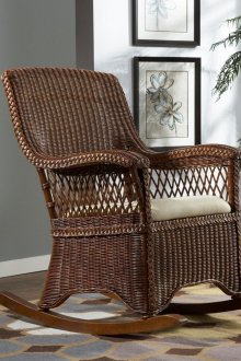 Странен ракитен люлеещ се стол