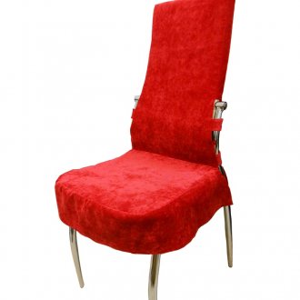 Покритие за стол от червено кадифе