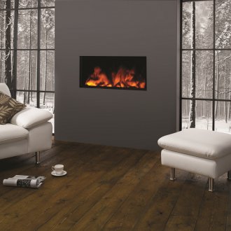 Гардероб с плъзгане с огледало в модернистичен стил