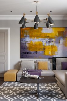 Жълти акценти в хола