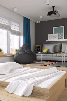 Жълти акценти в хола