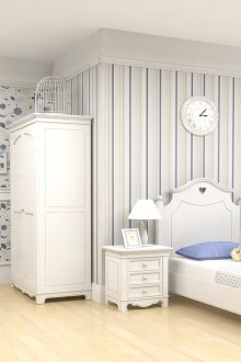 Бяло-синя детска стая в стил Прованс