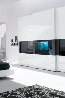 Черно-бели хай-тек мебели