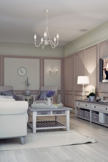 Красиви мебели за хол в стил Прованс