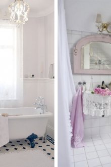 White Shabby Chic Bathrooms