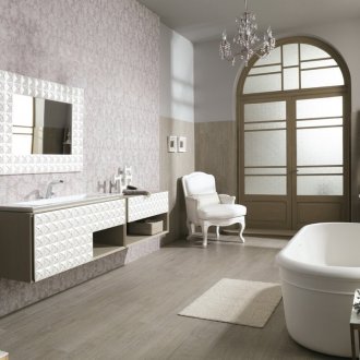 Beautiful bathroom furniture in shabby chic style
