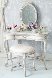 Beautiful dressing table in the style of shabby chic