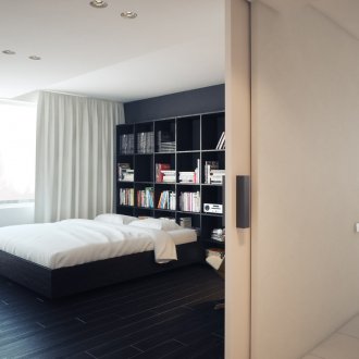 Spanplattenmöbel im Stil des Minimalismus