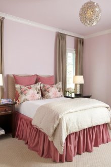 Beige dan bilik tidur merah jambu