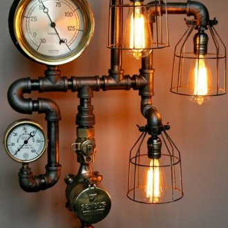 Настолна лампа Steampunk