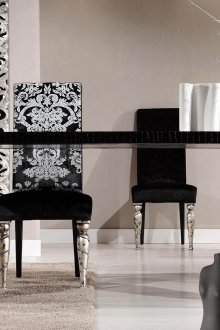 Черно-бяла трапезария в стил Арт Нуво