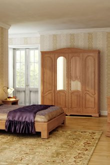 Комплект мебели за спалня от бук