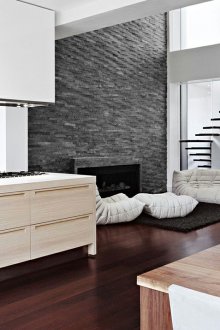 Мебели от бежово пепел в модерна кухня