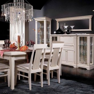 Обзавеждане за трапезария с лек крем от дъб