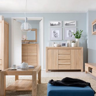 Комплект меки светли дъбове в интериора на апартамента