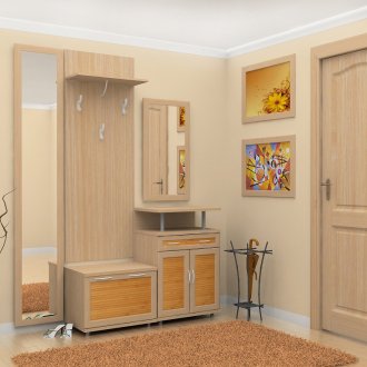 Коридор от бежов дъб