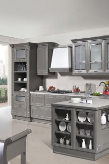 Кухня от сив дъб