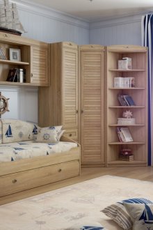 Мебели от бежов дъб в детската стая