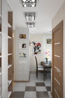 Modern lighting in the hallway