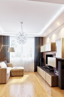 Шоколадово бежово фоайе