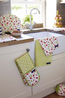 Bright textile in the kitchen