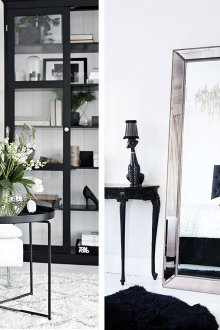 Черно-бели стилни интериори