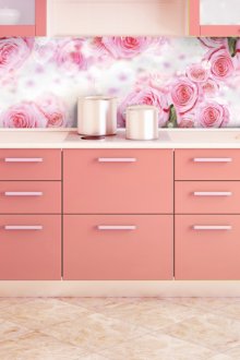 Кухненска престилка с рози