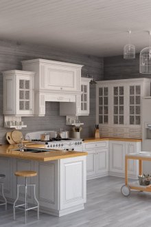 Бежови и бели слушалки в кънтри стил