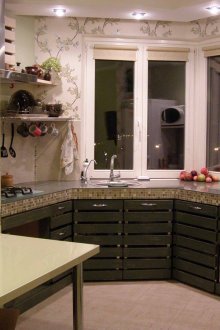Small kitchen in the apartment
