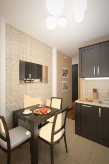 Small kitchen project 5 sq m
