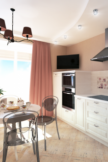 Ярък кухненски проект 11 кв.м.