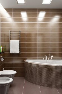 Bilik mandi air mawar coklat