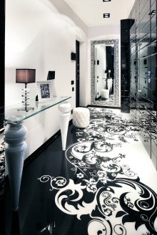 Черно-бяла всекидневна в стил арт деко