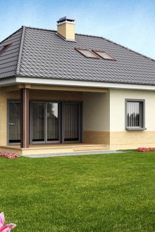 아름다운 엉덩이 지붕 집