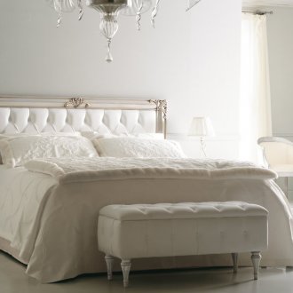 Classic white bedroom interior