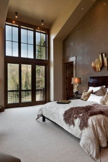 Beige Chalet Bedroom