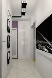 Черно-бели картини в коридора