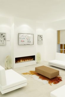 Стъклени прегради в ярък интериор