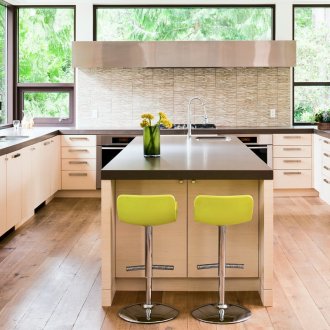 베이지 주방 가구