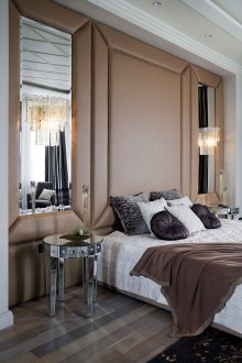 Многоцветен паркет в спалнята