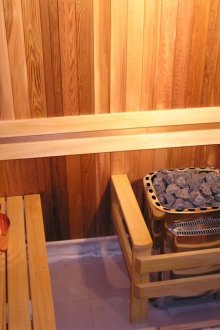 사우나의 아름다운 디자인