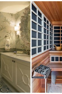 사우나의 인테리어