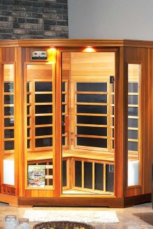 아파트 내부의 사우나