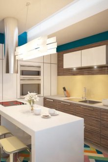 Кухня с бар за закуска