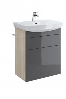 Бежово-сив шкаф за умивалник