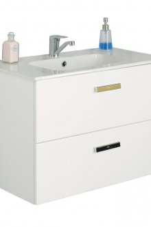 Бяло чекмедже с две чекмеджета