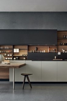 Стилна монохромна кухня