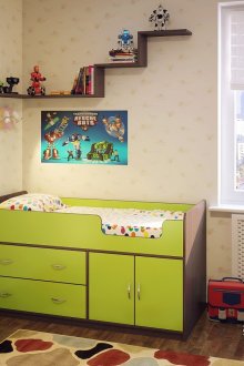 Детска стая с ясли за венге