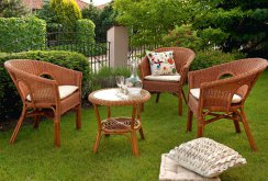 Beautiful wicker garden furniture